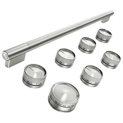 KitchenAid 11-Pieces Handle & Knob Hardware Accessory Kit for 36" Commercial-Style Induction Range (W11774740) - Stainless Steel