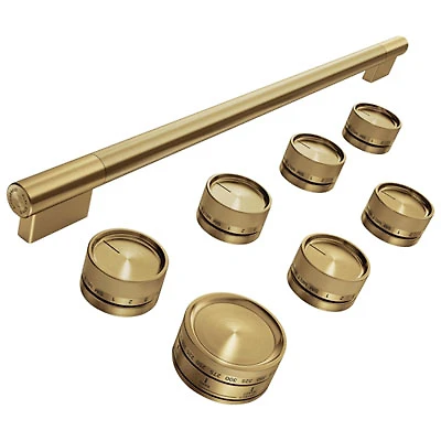 KitchenAid 11-Pieces Handle & Knob Hardware Accessory Kit for 36" Commercial-Style Induction Range (W11774742) - Brass