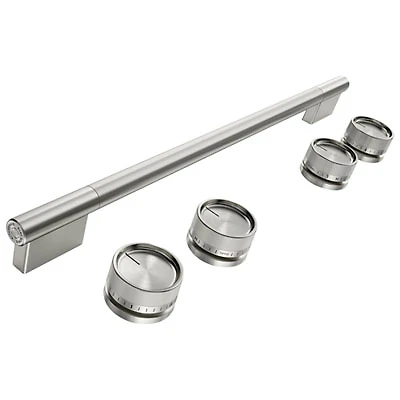 KitchenAid 5-Piece Handle & Knob Hardware Accessory Kit for Slide-In Convection Electric Range (W11773970) - Stainless Steel