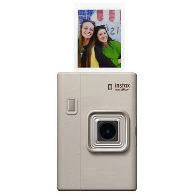 Fujifilm Instax Mini LiPlay+ Instant Camera Gift Set - Sandy Beige