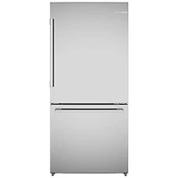 Bosch 100 Series 32" 17.2 Cu. Ft. Bottom Freezer Refrigerator (B33CM10SNS) - Stainless Steel