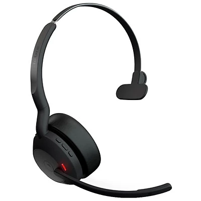 Open Box - Jabra Evolve 65 Wireless Bluetooth Mono Headset with Noise Cancelling Microphone (6593-839-409) - Black