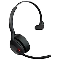 Open Box - Jabra Evolve 65 Wireless Bluetooth Mono Headset with Noise Cancelling Microphone (6593-839-409) - Black