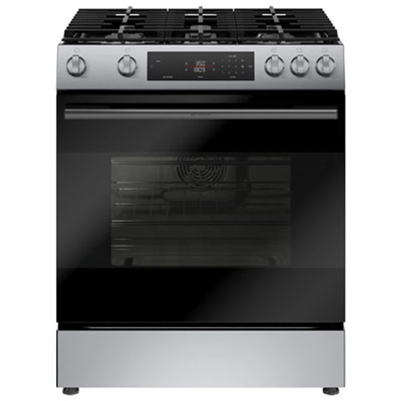 Open Box - Bosch 100 Series 30" 5.8 Cu. Ft. True Convection Freestanding Gas Air Fry Range - SS - Perfect Condition