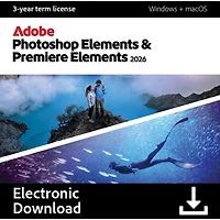 Adobe Photoshop Elements & Premiere Elements 2026 (PC/Mac) - 1 User - 3 Year - Digital Download