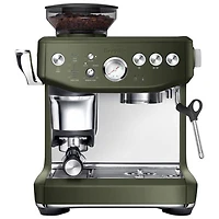 Refurbished (Good) - Breville Barista Express Impress Espresso Machine w/Frother&Coffee Grinder - Olive Tapenade - Remanufactured by Breville