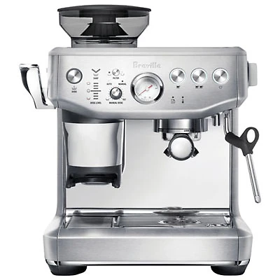 Refurbished (Good) - Breville Barista Express Impress Espresso Machine w/Frother&Coffee Grinder - Brushed SS - Remanufactured by Breville