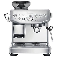 Refurbished (Good) - Breville Barista Express Impress Espresso Machine w/Frother&Coffee Grinder - Brushed SS - Remanufactured by Breville
