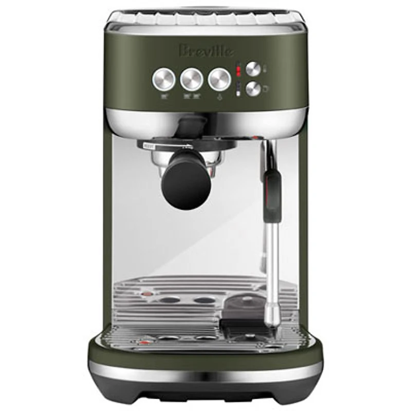 Refurbished (Good) - Breville Bambino Plus Automatic Espresso Machine - Olive Tapenade - Remanufactured by Breville