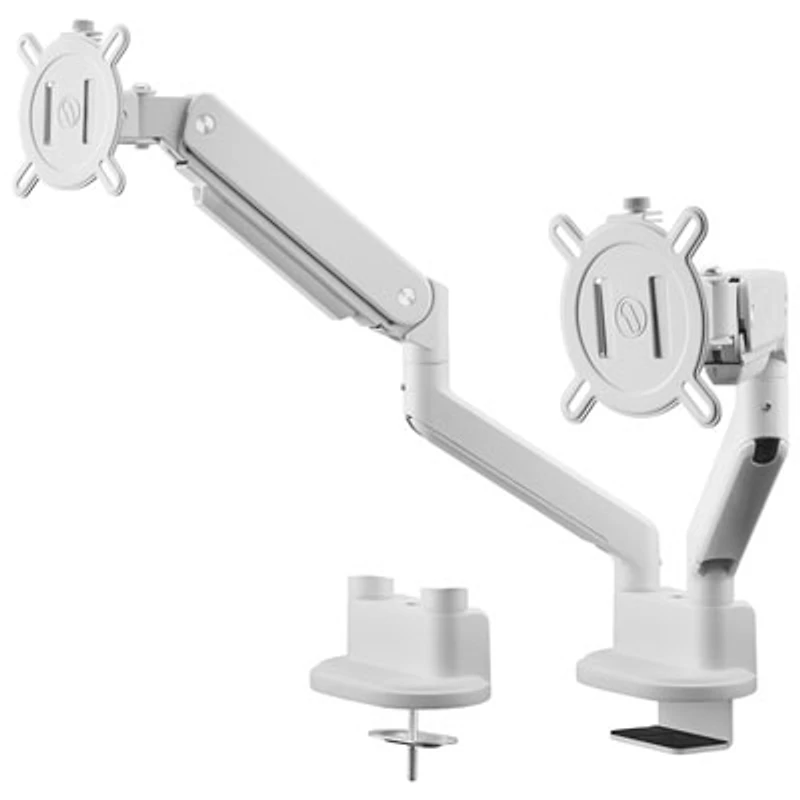 One For All 13" - 35" Solid Dual Monitor Mount - White