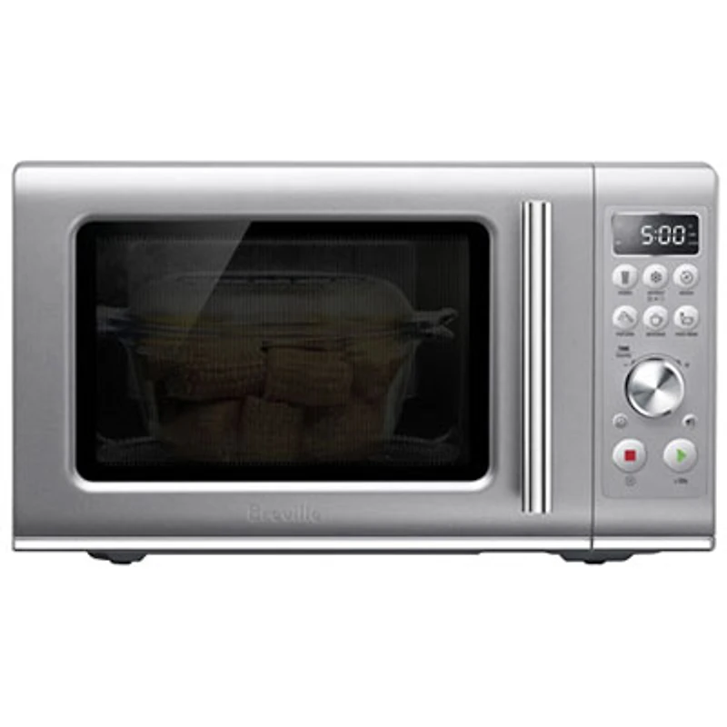 Refurbished (Good) - Breville Compact Wave 0.9 Cu Ft Microwave (BMO650SIL1BCA1) - Silver - Remanufactured by Breville
