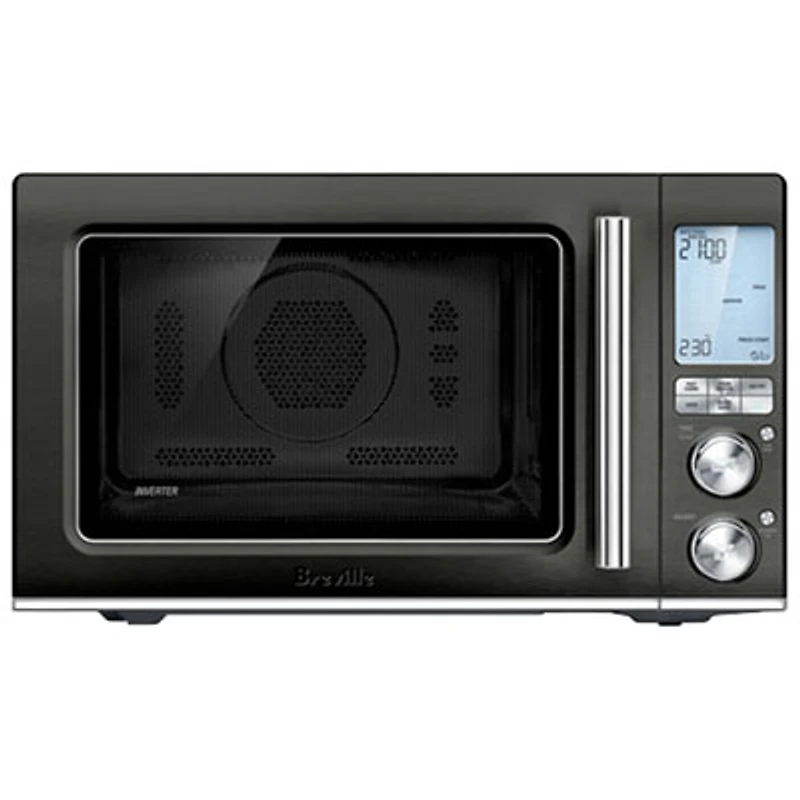 Refurbished (Good) - Breville Combi Wave 3-in-1 Convection Microwave w/ Air Fryer - 1.1 Cu Ft - Black SS - Remanufactured by Breville
