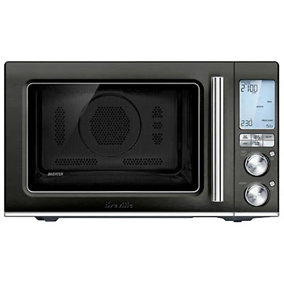 Refurbished (Good) - Breville Combi Wave 3-in-1 Convection Microwave w/ Air Fryer - 1.1 Cu Ft - Black SS - Remanufactured by Breville