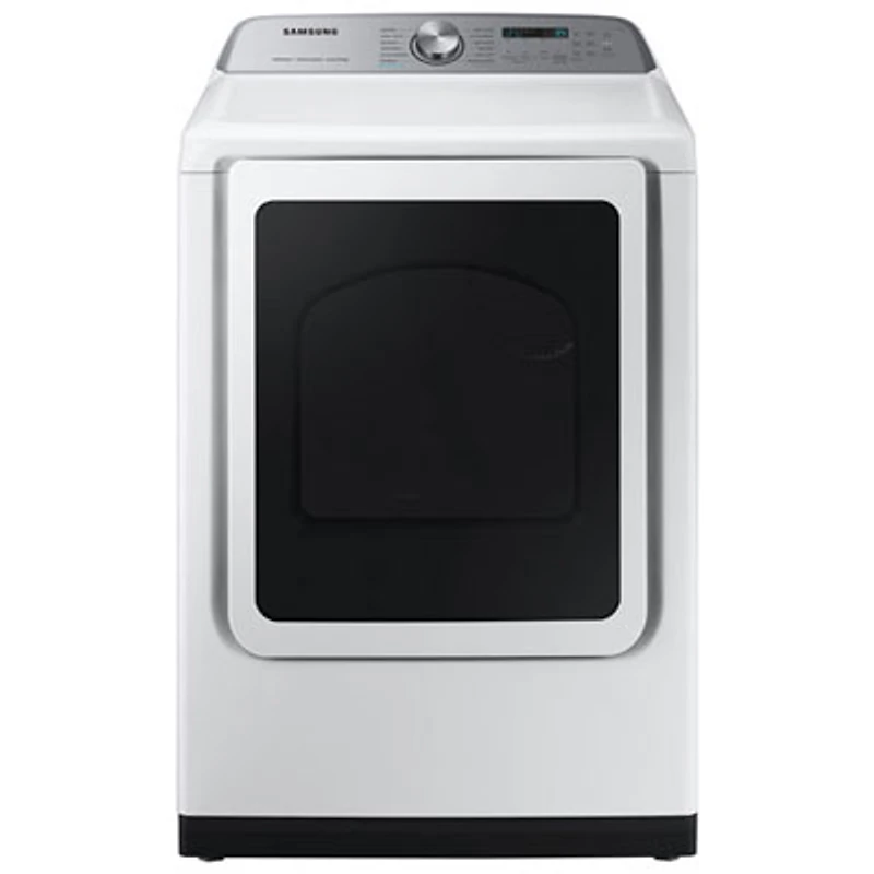 Open Box - Samsung 7.4 Cu. Ft. Electric Steam Dryer (DVE52DG5505WAC) - White - Perfect Condition