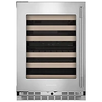 KitchenAid Undercounter 46-Bottle Freestanding Wine Cellar (KUWL524SPS) - PrintShield Stainless Finish