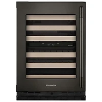 KitchenAid Undercounter 46-Bottle Freestanding Wine Cellar (KUWL524SBE) - Black Ore