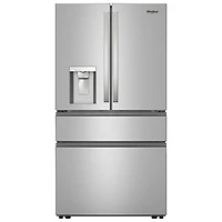 Whirlpool 36" 28.9 Cu Ft French Door Refrigerator w/ Water & Ice Dispenser (WRMF3636SZ) - Resistant Stainless