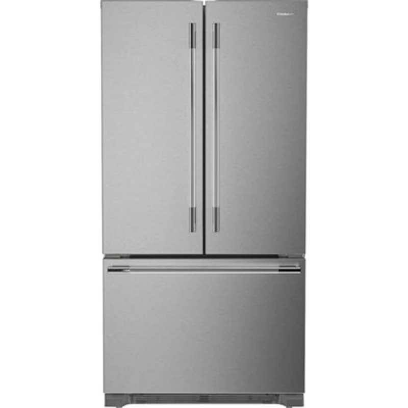 KitchenAid 36" 21.9 Cu. Ft. French Door Refrigerator with Water Dispenser (KRFC136TPS) - PrintShield Stainless