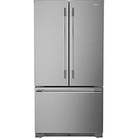 KitchenAid 36" 21.9 Cu. Ft. French Door Refrigerator with Water Dispenser (KRFC136TPS) - PrintShield Stainless