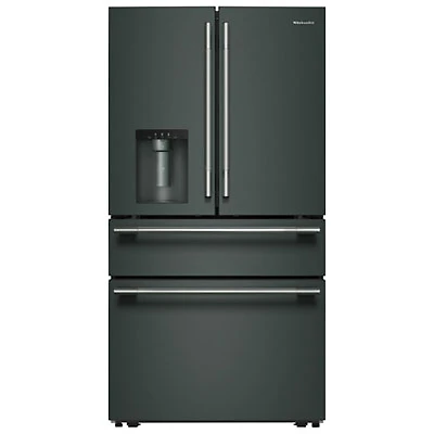 KitchenAid 36" 28.7 Cu. Ft. French Door Refrigerator with Water & Ice Dispenser (KRMF436SJP) - Juniper