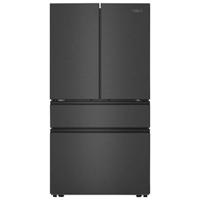 Whirlpool 36" 29.8 Cu Ft French Door Refrigerator w/ Water Dispenser (WRMF3336SV) - Print Resist Black SS