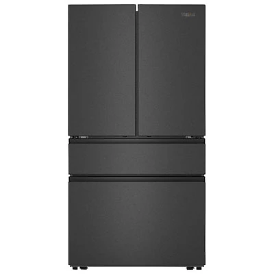Whirlpool 36" 29.8 Cu Ft French Door Refrigerator w/ Water Dispenser (WRMF3336SV) - Print Resist Black SS