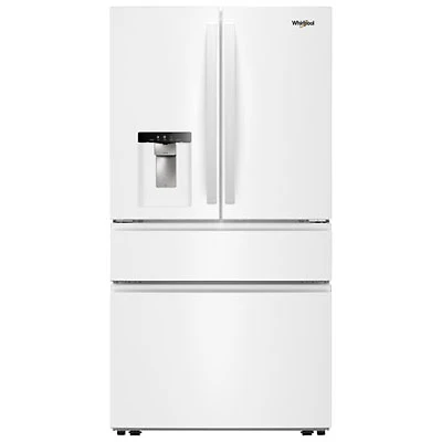 Whirlpool 36" 28.9 Cu. Ft. French Door Refrigerator w/ Water & Ice Dispenser (WRMF3636SW) - White