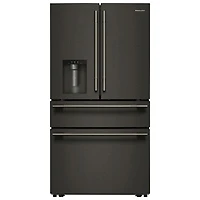 KitchenAid 36" 28.7 Cu. Ft. French Door Refrigerator w/ Water & Ice Dispenser (KRMF436SBE) - Black Ore