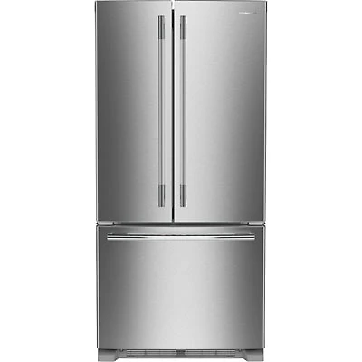 KitchenAid 33" 22.1 Cu. Ft. French Door Refrigerator w/Water Dispenser (KRFF333SPS) - PrintShield Stainless