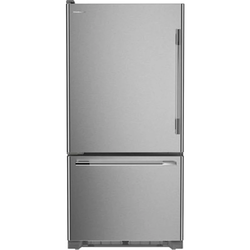KitchenAid 30" 18.7 Cu. Ft. Bottom Freezer Refrigerator with LED Lighting (KRBL130SPS) - PrintShield Stainless