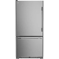 KitchenAid 30" 18.7 Cu. Ft. Bottom Freezer Refrigerator with LED Lighting (KRBL130SPS) - PrintShield Stainless