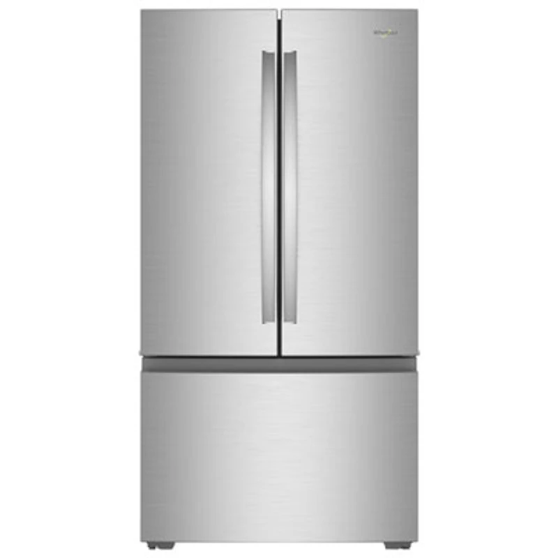 Whirlpool 36" 24.3 Cu Ft French Door Refrigerator w/ Water Dispenser (WRFC3036RZ) - Fingerprint-Resistant Stainless