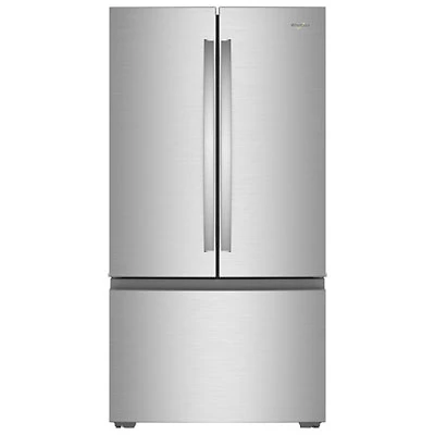 Whirlpool 36" 24.3 Cu Ft French Door Refrigerator w/ Water Dispenser (WRFC3036RZ) - Fingerprint-Resistant Stainless