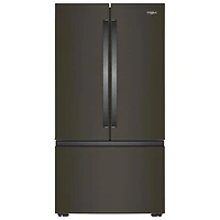Whirlpool 36" 24.3 Cu Ft French Door Refrigerator w/ Water Dispenser (WRFC3036RV) - Black Stainless Finish