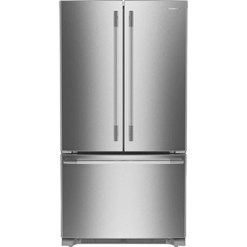 KitchenAid 36" 20 Cu. Ft. French Door Refrigerator w/ Water Dispenser (KRFC136SPS) - PrintShield Stainless