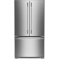 KitchenAid 36" 20 Cu. Ft. French Door Refrigerator w/ Water Dispenser (KRFC136SPS) - PrintShield Stainless
