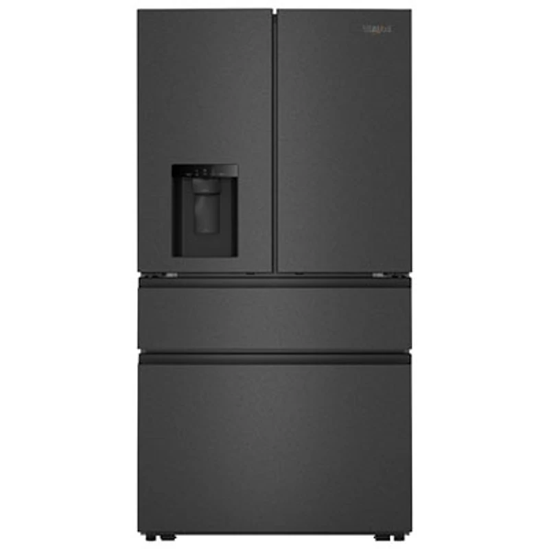 Whirlpool 36" 28.9 Cu Ft French Door Refrigerator w/ Water & Ice Dispenser (WRMF3536SV) - Print Resist Black SS
