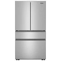 Whirlpool 36" 29.8 Cu Ft French Door Refrigerator w/ Water Dispenser (WRMF3336SZ) - Fingerprint-Resistant Stainless