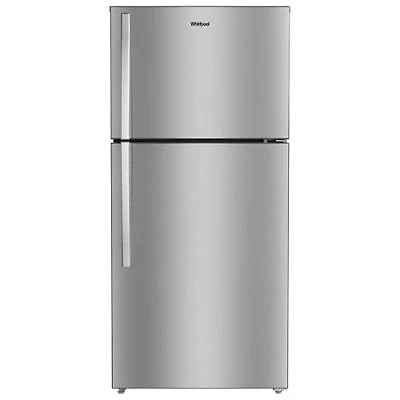 Whirlpool 30" 19.3 Cu. Ft. Top Freezer Refrigerator (WRTX7419SZ) - Fingerprint-Resistant Stainless Finish