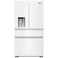Whirlpool 36" 28.9 Cu. Ft. French Door Refrigerator with Water & Ice Dispenser (WRMF3536SW) - White