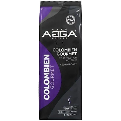 Agga Colombien Gourmet Medium Roast Filter Ground Coffee - 12oz (340g)