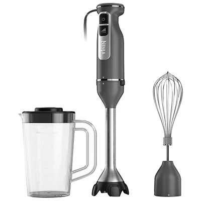 Ninja Power Duo 1L 750-Watt Immersion Blender with Whisk - Grey