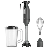 Ninja Power Duo 1L 750-Watt Immersion Blender with Whisk - Grey