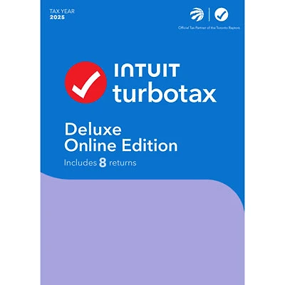 TurboTax Deluxe Online Edition 2025 (PC) - 1 User - 8 Returns