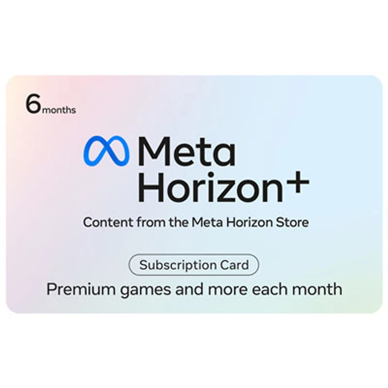 Meta Quest Gift Card - Meta Horizon+ 6 Month Subscription - Digital Download