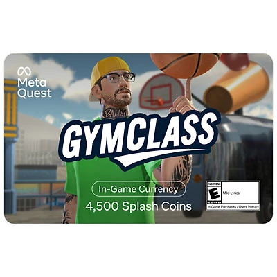 Meta Quest Gift Card - Gym Class 4500 Splash Coins - Digital Download