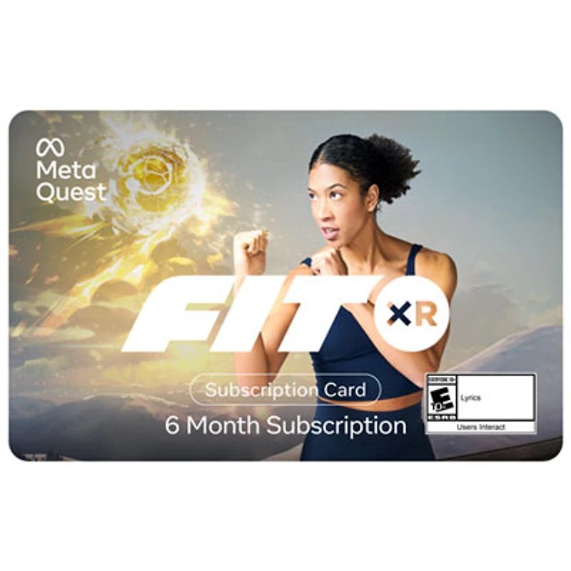 Meta Quest Gift Card - FitXR 6 Month Subscription - Digital Download