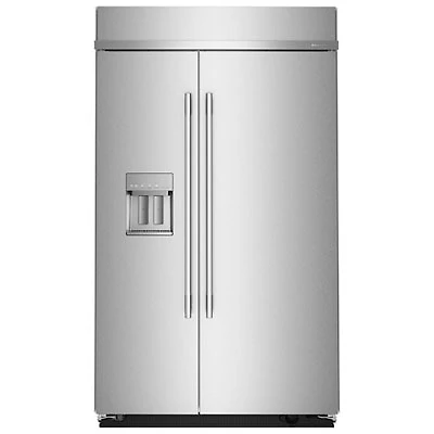 KitchenAid 48" 29.4 Cu. Ft. Side-By-Side Refrigerator w/Water & Ice Dispenser (KBSD748SPS) - Stainless Steel