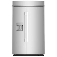 KitchenAid 48" 29.4 Cu. Ft. Side-By-Side Refrigerator w/Water & Ice Dispenser (KBSD748SPS) - Stainless Steel