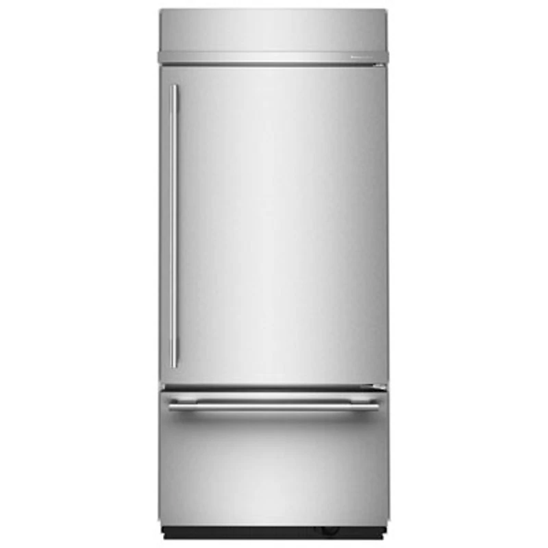 KitchenAid 37" 20.8 Cu. Ft. Bottom Freezer Refrigerator (KBBR336SPS) - Stainless Steel with PrintShield Finish